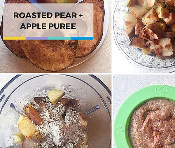Roasted Pear and Apple Baby Puree