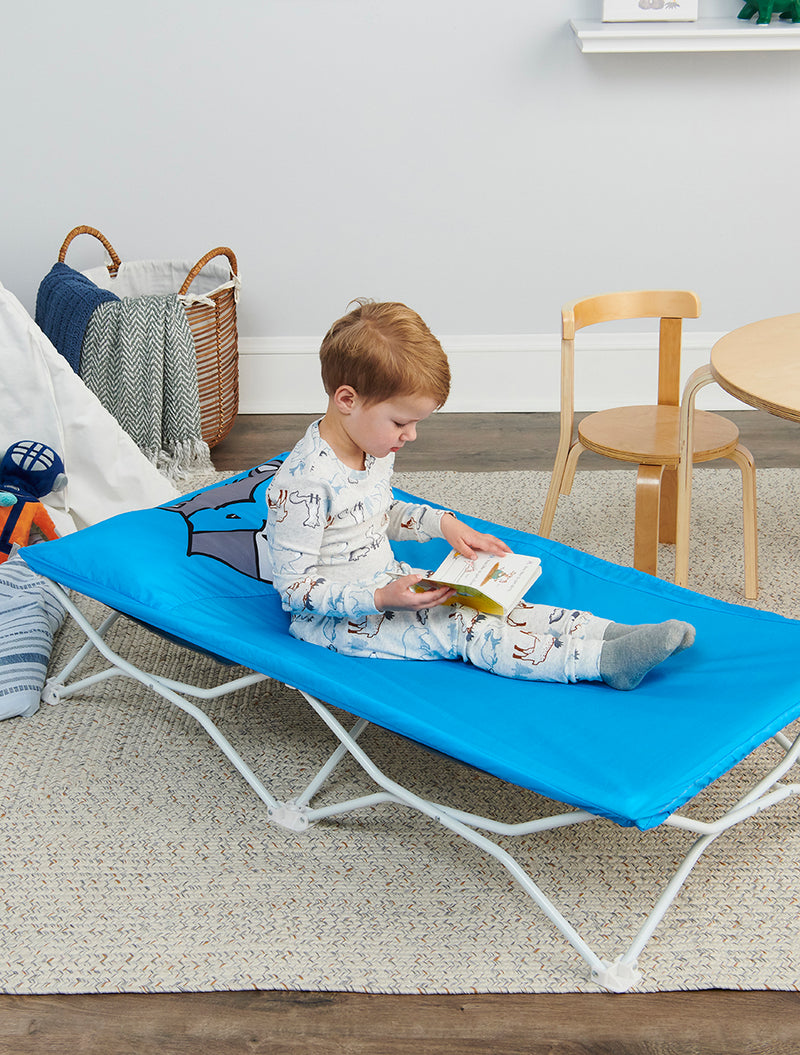 My Cot® Pals Portable Toddler Bed - Blue Raccoon