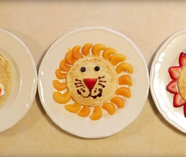 3 Adorable Ideas When Making Pancakes for Kids