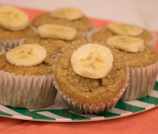 Healthy Kids Breakfast: Oatmeal Banana Carrot Muffins