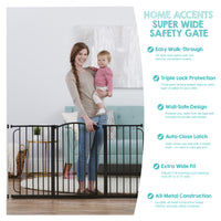 home accents super wide safety gate features