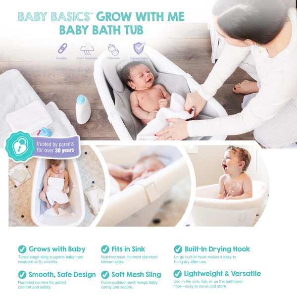 summer infant bath sling instructions Baby Basics® Grow with Me Baby Bath Tub