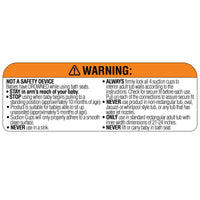 Baby Basic Bath Seat Product Warning