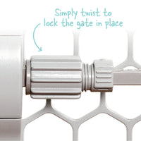 Expandable Plastic Baby Gate Lock Details
