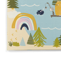 close-up of my play mat on white background