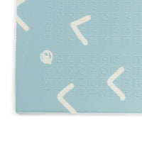 close-up of my play mat on white background
