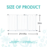 widespan extra tall safety gate dimensions