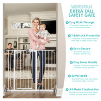 widespan extra tall safety gate features