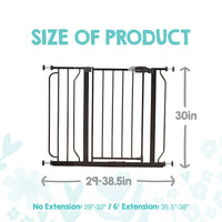 easy step safety gate dimensions