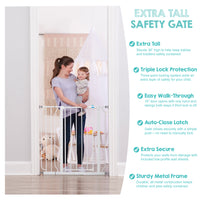 extra tall safety gate features