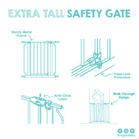 extra tall safety gate features