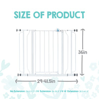 wall safe extra tall safety gate dimensions
