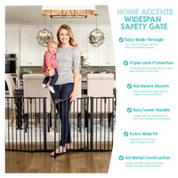 home accents widespan safety gate features