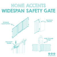 home accents widespan safety gate features