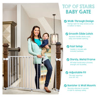 top of stair gate features