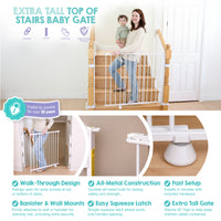 top of stair gates features