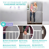 top of stair gate features