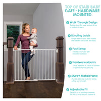 top of stair gate features
