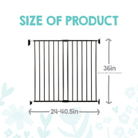 top of stair gate dimensions