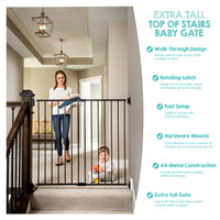top of stair gate features