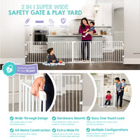 2 in 1 Super Wide™ Safety Gate and Play Yard