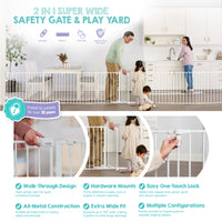2-in-1 gate features