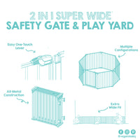 2-in-1 gate features