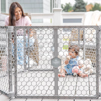 2-in-1 Plastic Play Yard and Safety Gate