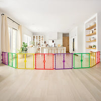 XL 2-in-1 Play Yard & Safety Gates - Multi-Color