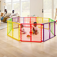XL 2-in-1 Play Yard & Safety Gates - Multi-Color