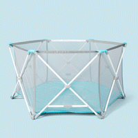 Unfolding gif of play yard