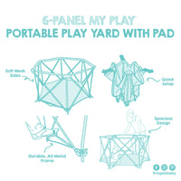 My Play Portable Play Yard with Pad Features