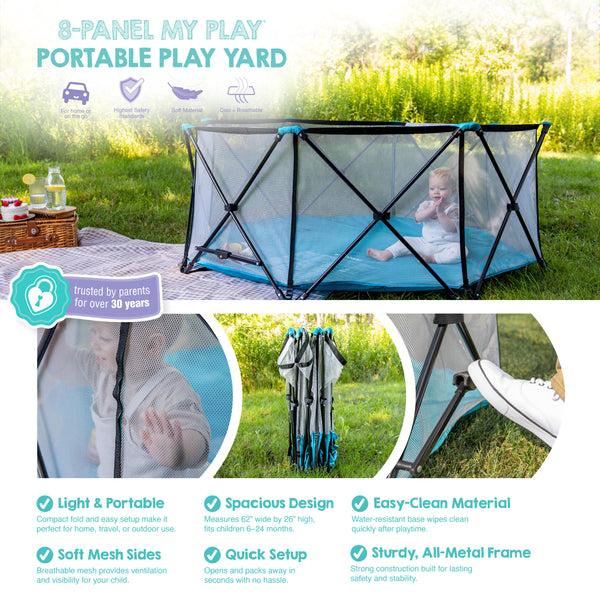 Eight Panel My Play® Portable Play Yard