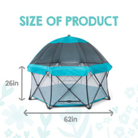My Play® Deluxe Portable Play Yard Dimensions