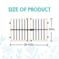 wooden safety gate dimensions