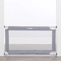 expandable gate installed between a large doorway