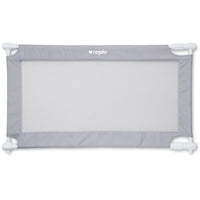 expandable gate installed on white background