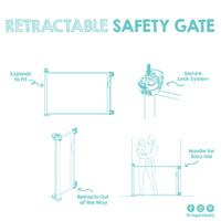 retractable safety gate features