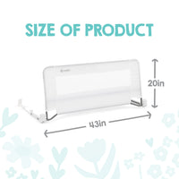 swing down bed rail dimensions
