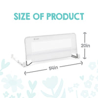 swing down bed rail dimensions