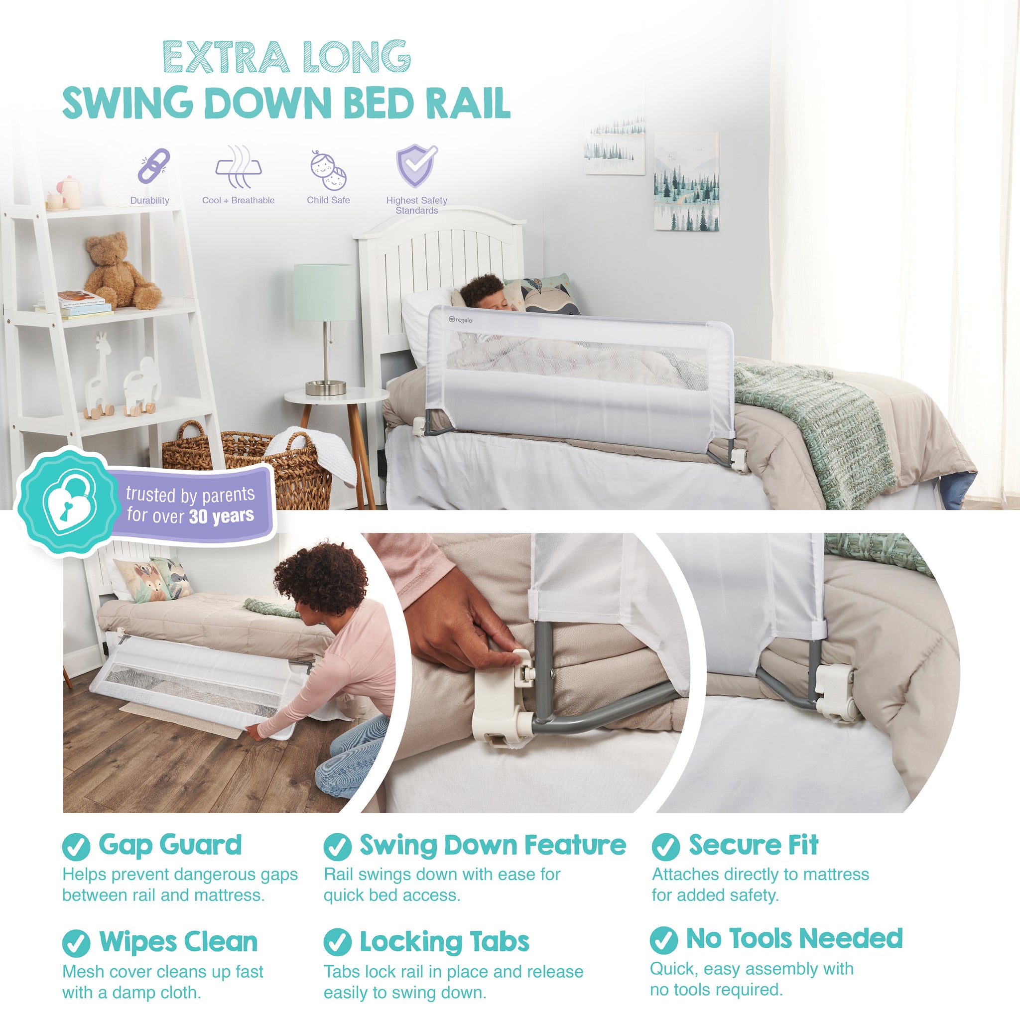 summer infant bed rail extra long Extra Long Swing Down Bed Rail