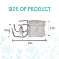 hook-on high chair dimensions