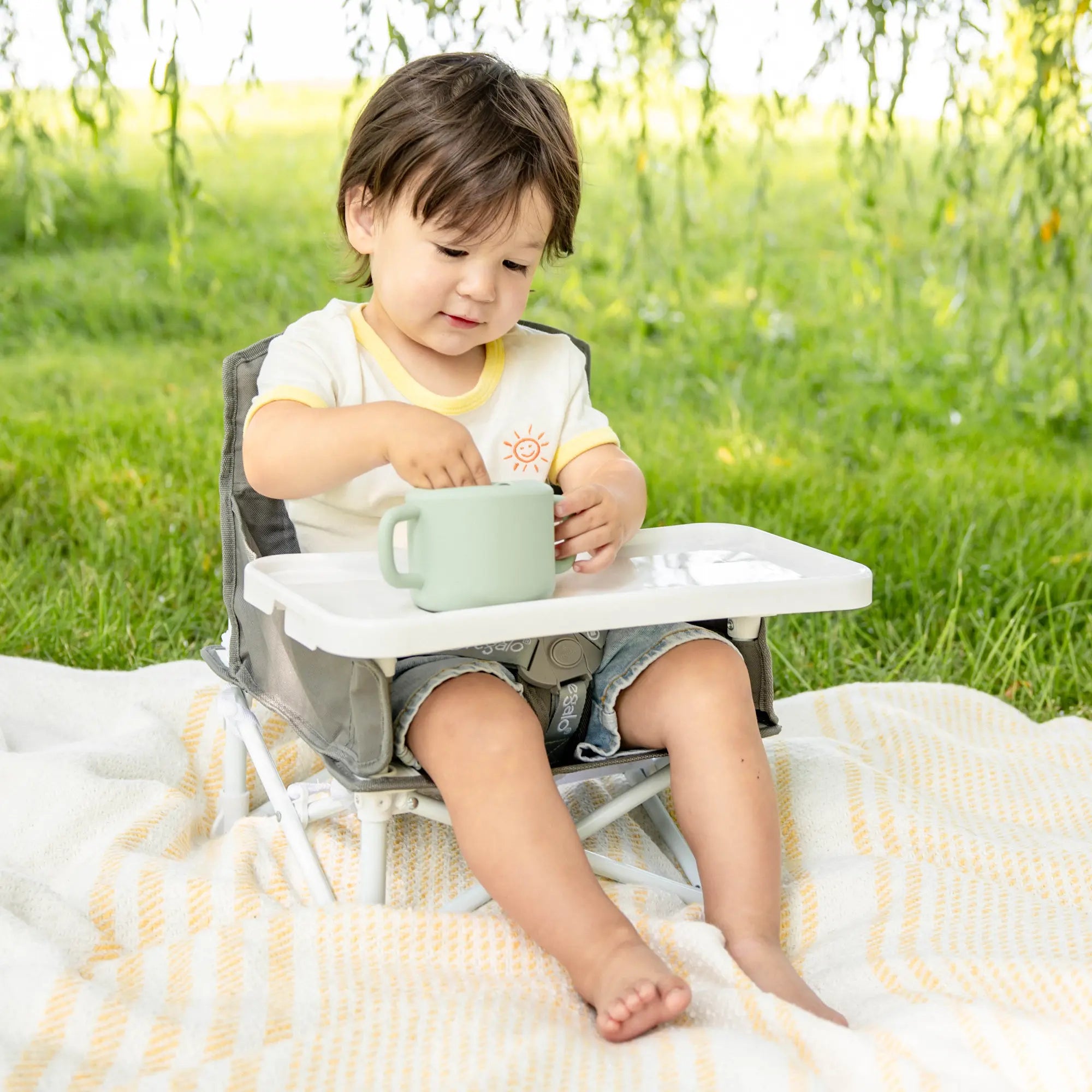 My Chair Portable Booster Seat Gray Regalo Baby