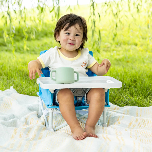 Portable baby chair with tray on sale