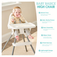Baby Basics High Chair features