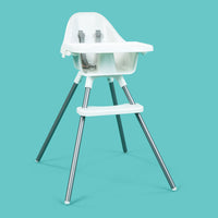 Baby Basics High Chair on teal background