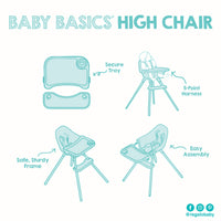 Baby Basics High Chair features