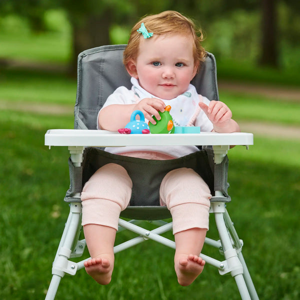 My Portable High Chair™ with Tray - Gray