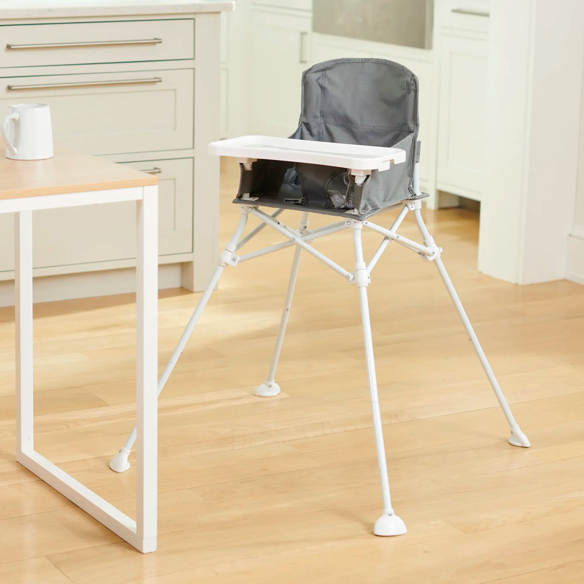 My Portable High Chair with Tray Gray Regalo Baby