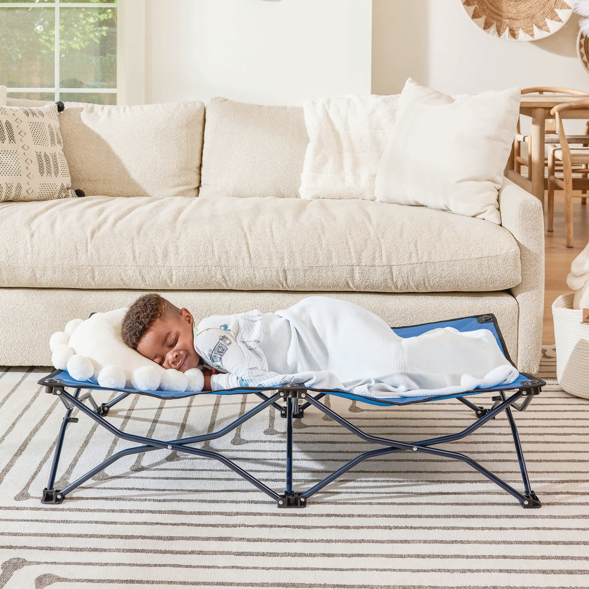 Blue My Cot Portable Toddler Bed